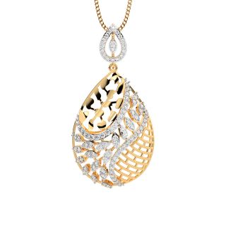 Ellie Round Diamond Office Wear Pendant